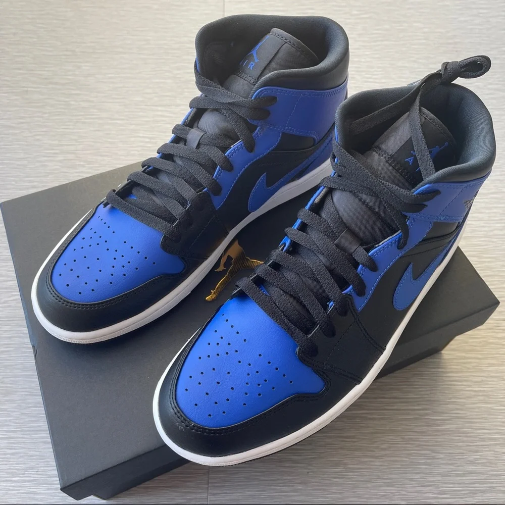 Air Jordan 1 Mid Hyper Royal Blue 💙 - Picture 4 of 4